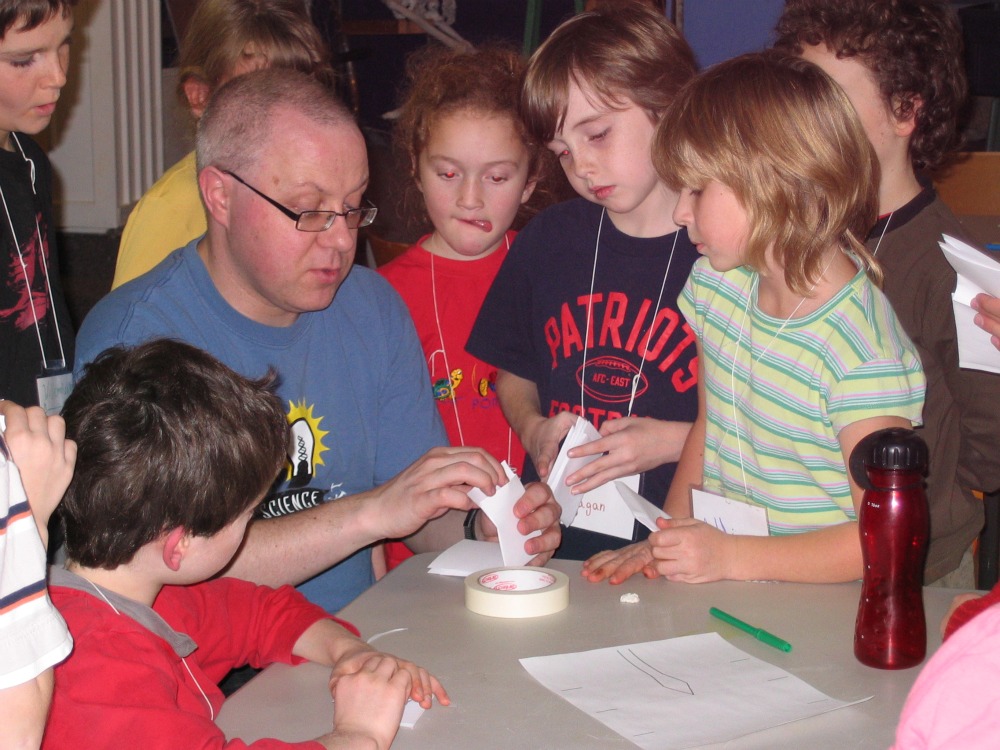 Michael Edwards and kids at Science East