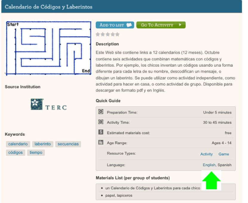 calendario con flecha